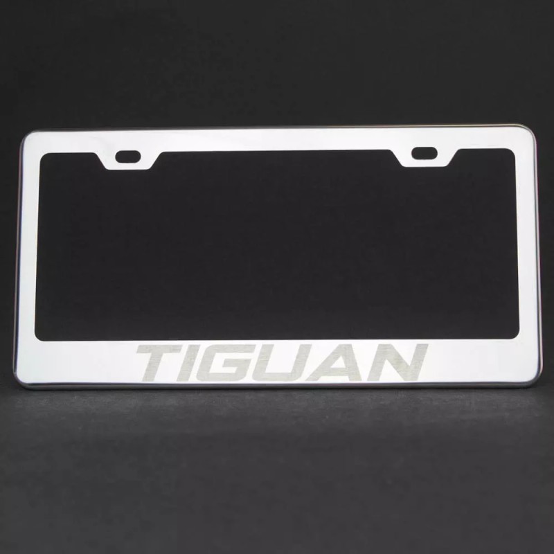 KA Depot One Tiguan Laser Engraved Stainless Steel License Plate
