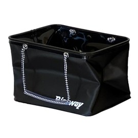 Riseway UEV-044 Surf Fishing Folding Backkan (No Lid), 11.8 inches (30 cm), Black