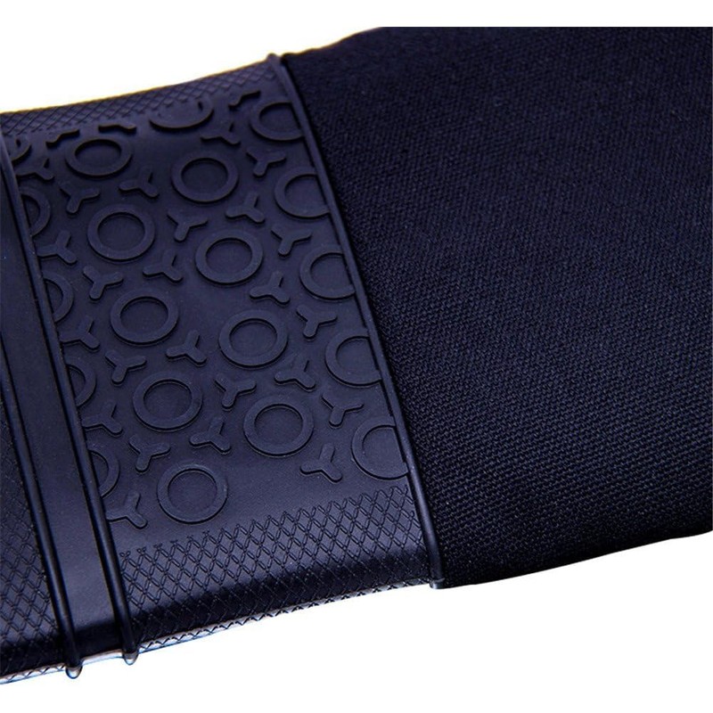 Extra Long Professional Silicone Oven Mitts with Quilted Liner, Durable