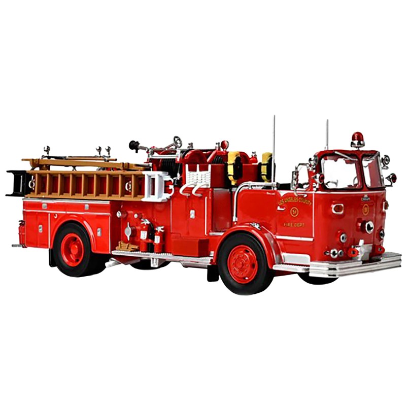 DCD 1965 Crown Firecoach Diecast Toy Los Angeles County Fire
