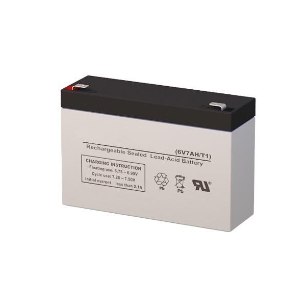 Leoch Battery DJW6-7.0 6 Volt 7 AmpH SLA Replacement Battery