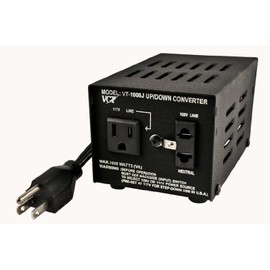 Simran SM-1000J Step Up and Down Japanese Transformer 1000W; Can be used only in 100 and 120 volt countries; Will convert from 120 volt to 100 volt AND from 100 volt to 120 volt.; Fuse protected; Heavy duty continuous use; Power ON/OFF Switch