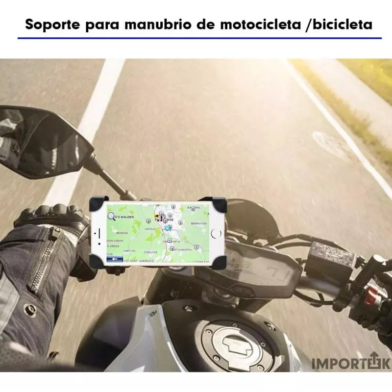 Importeek 5pz Soporte Base Para Celular Moto Bici Cargador Universal