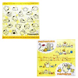 Pompompurin Napkin Lunch Cloth, Sanrio, Children, Set of 2