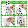 Jenaai Soccer Keychain Set with Inspirational Cards - 20 Pack