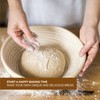 Banneton Bread Proofing Basket, Set of 2 Banneton Basket, 9
