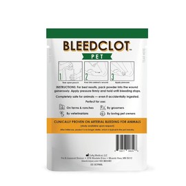 BleedClot Pet First Aid Blood Clotting Powder | The Best for All Animals to Stop Bleeding, Guaranteed | for Minor Cuts and Severe Arterial Bleeding | from The Makers of BleedStop