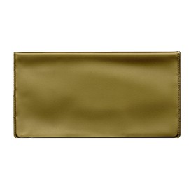 Easy Read Register Vinyl Checkbook Cover for Top Tear Personal Checks (Gold)