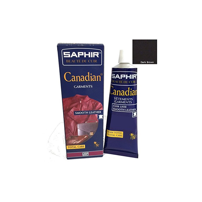 Saphir Canadian Regeneration Leather Cream 3324010043053 75 ml dark brown