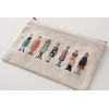 Lucian 542206 Embroidered Cloth "100 Neesan Sewn Zip Pouch Kazue