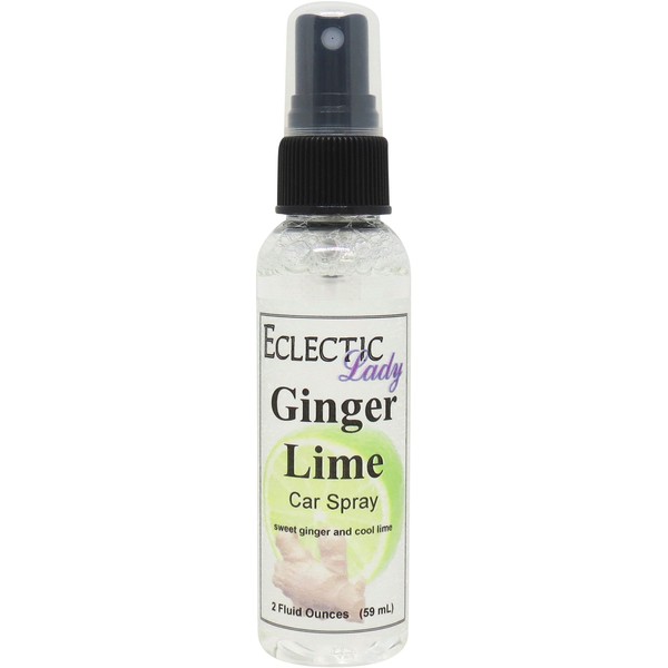 Ginger Lime Car Spray (Double Strength), 8 ounces