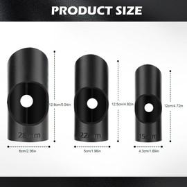 Pipe Insulation Cutter, 3 Modes 15/22/28 mm Foam Pipe Cutter Pipe Insulation Three-Tube Insulation Cutting Tool Foam Pipe Insulation Pipe Delay Tool (Black)