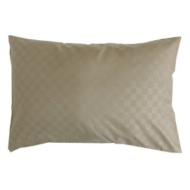Merry Night PE16101-96 Pillow Cover, Checkered Pattern, Beige, Approx. 16.9 x 24.8 inches (43 x 63 cm), Matching Type, Easy to Put Pillow, Quick Drying, Wrinkle Resistant, Washable