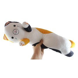Curious Minds Busy Bags 1 Cat Cute 20" Large Long Skinny Plush Stuffed Animals Body Pillow - Adorable Soft and Cuddly Mini Animal Plushie Plushy - Soft Squishy Animal Stuffie