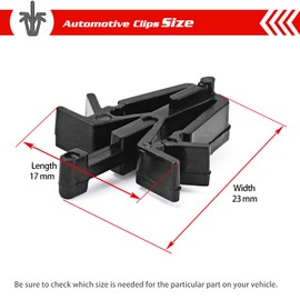OTUAYAUTO - 30 clips de retención para parrilla, longitud de 17 mm, panel de moldura interior de repuesto para Toyota 4Runner 89-02, Pickup 89-95, RAV4 01-05, Tacoma 95-04, reemplazar OEM #: