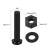 TOP-VIGOR 20Pcs M5x25mm Nylon Screw Nut Washer Assortment Kit, Round