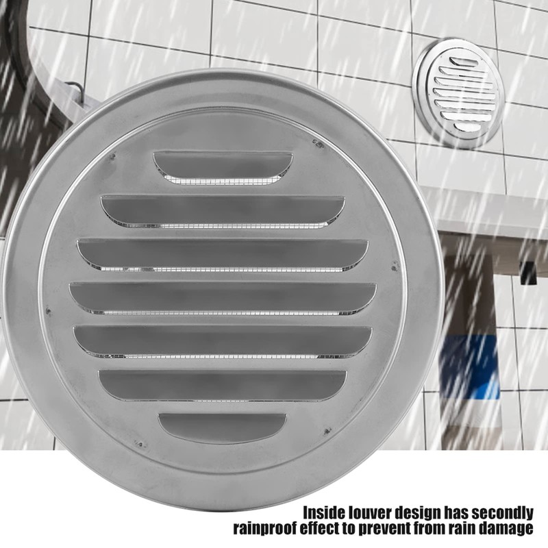 Haosie Stainless Steel Air Vents, 4 Inch Round Soffit Vent,