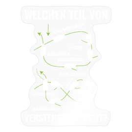 Spreadshirt Segeln Welchen Teil Davon Verstehst Du Nicht Sticker, max. 10 x 10 cm, 10 x 10 cm, Transparent glänzend