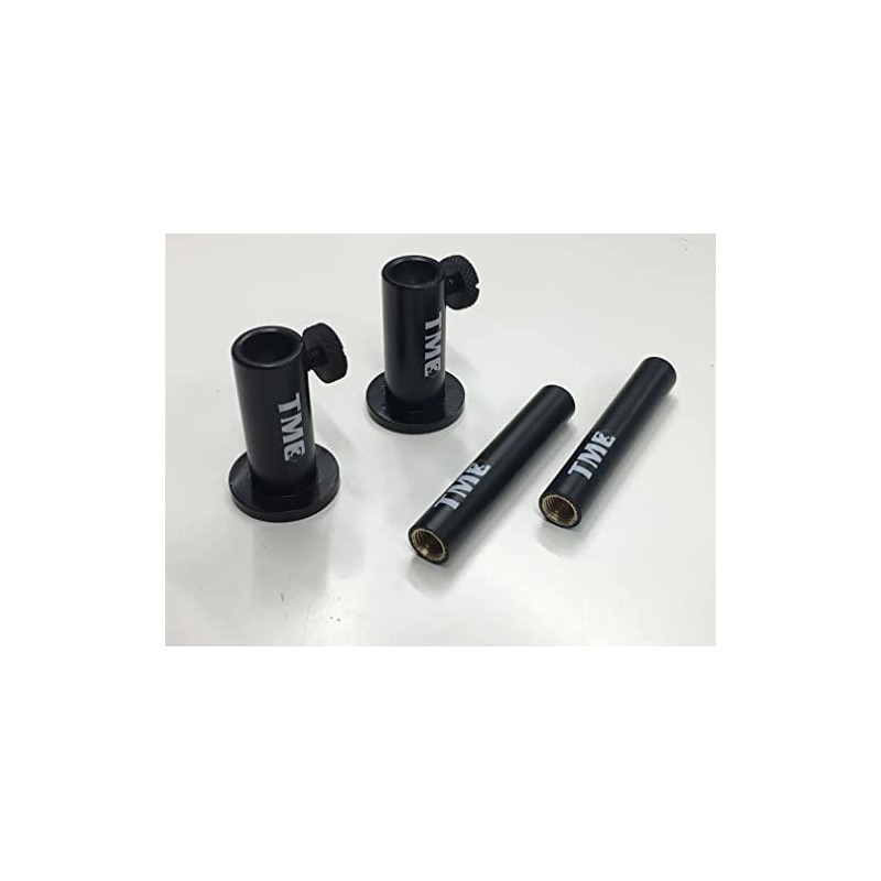 TMC 2 x Anodized Aluminium Stage stands with locking nuts,