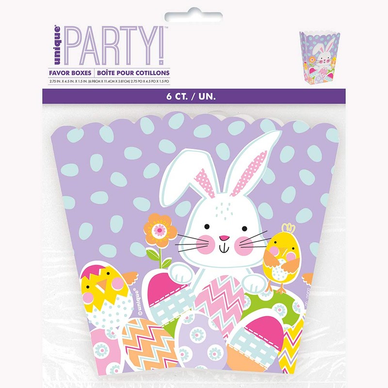 Lilac Easter Treat Boxes - 6 Pcs