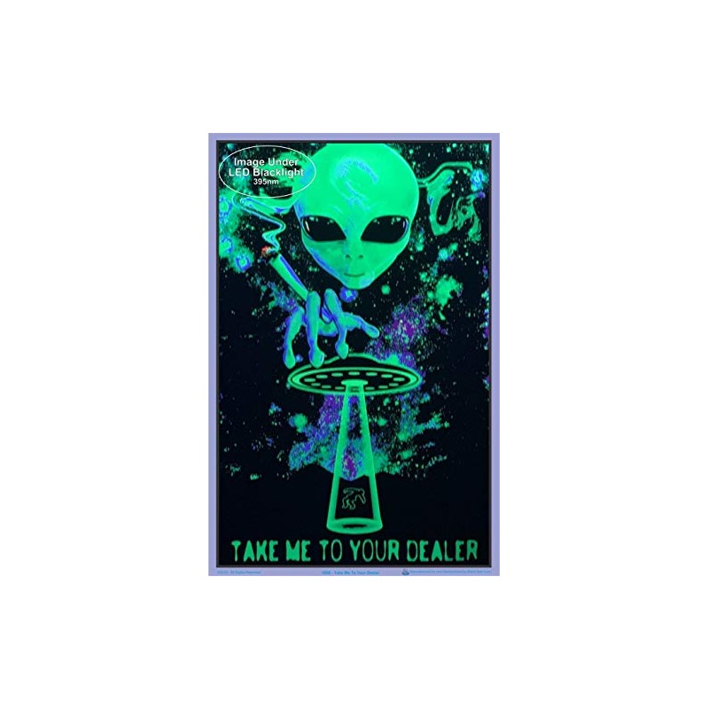 Take Me To Your Dealer Blacklight Poster 23 x 35in