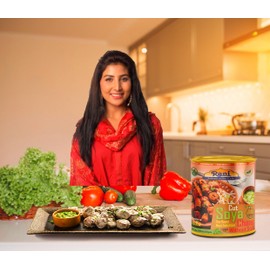 Rani Cut Soya Chaap Whitout Stick (Plant Based Protein) 30oz (1.875lbs) 850g ~ Easy Open Lid | All Natural | Vegan | No Colors | NON-GMO | Kosher | Indian Origin | Soy Based Meat Substitute