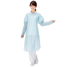 Midori Anzen Berte Polyguard Apron Long Sleeve NO.1221S Thumb Hook M Pack of 10