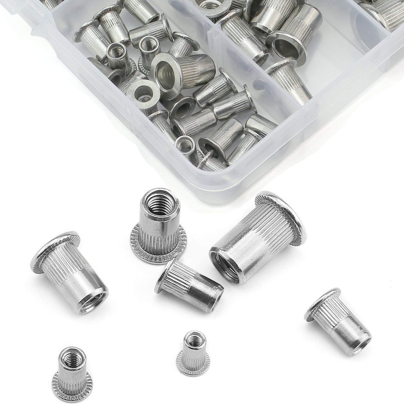 ISPINNER 150pcs #8-32, 10-24, 1/4"-20, 5/16"-18, 3/8"-16 Stainless Steel UNC
