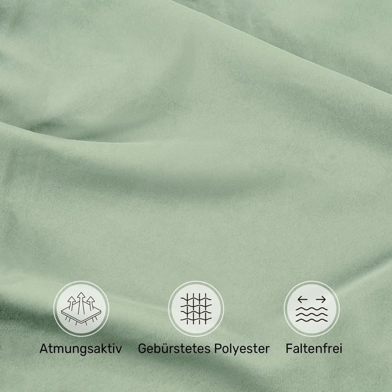 puredown® Fitted Sheet 90 x 200 cm Microfibre Bed Sheet