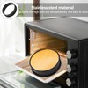 8PCS Crumpet Rings, Stainless Steel Fried Egg Ring Black Tart