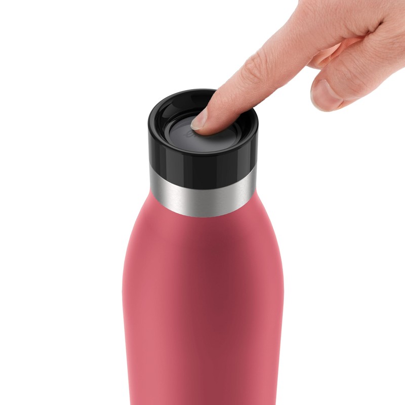 Emsa Bludrop N31123 Insulated Drinking Bottle, 0.7 Litres, Powder Coating,