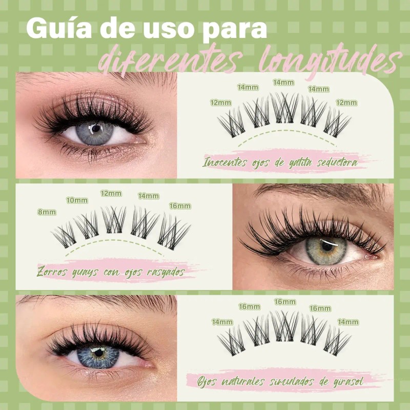Kit De Extensiones De Pestañas Raíces Invisibles Venus 8-18