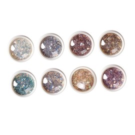 WOONEKY 8pcs Nail Rhinestones Nail Gems Glitter Manicure Sequins DIY Art Decorations