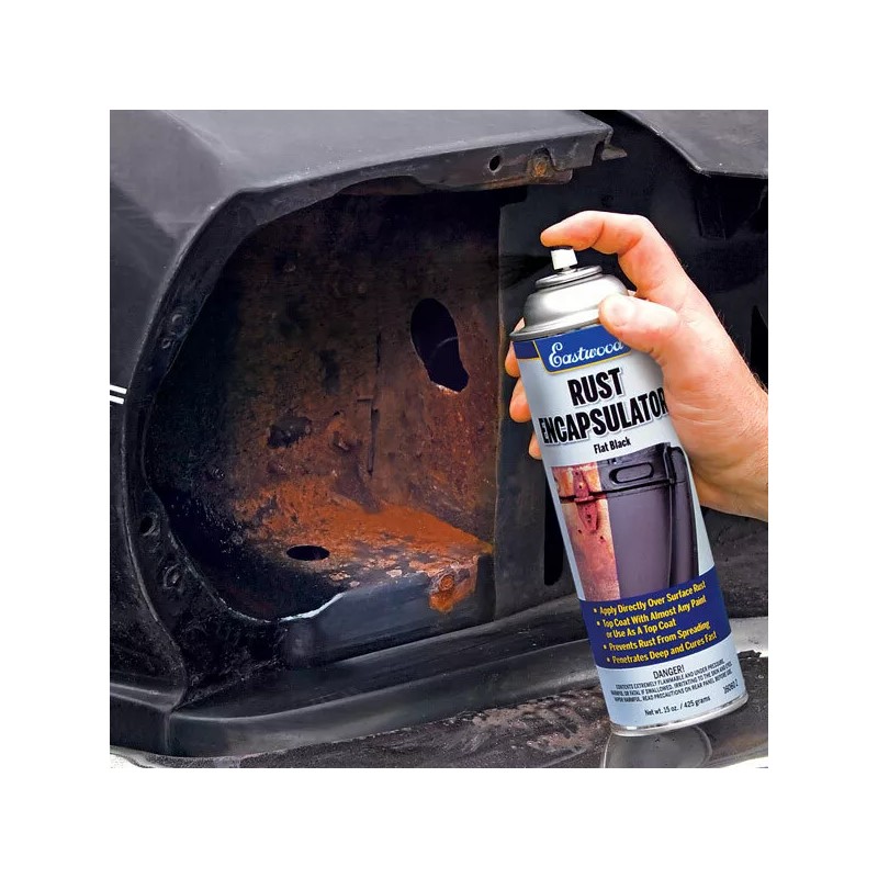 Eastwood Black Rust Prevention Encapsulator Aerosol 15oz Superior UV Resistanc