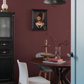 Tatyanna Red Peel and Stick Wallpaper Red Contact Paper 15.7inch x 393.6inch Matte Solid Wall Paper Dark Texture Self-Adhesive Removable Wallpaper Stick and Peel for Living Room Waterproof Vinyl