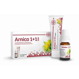 DHU Arnica 1 + 1 set, 10 g balls and 25 g ointment, 1 piece combination pack