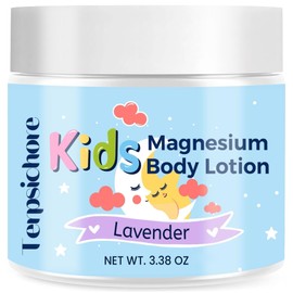 Magnesium Lotion for Kids Soothing Sleep: Calming, Relaxation & Relieves Stress - Topical Magnesium Cream with Chloride Magnesium & Vitamin E - for Baby, Toddler, Junior & Adult - Lavender Scent