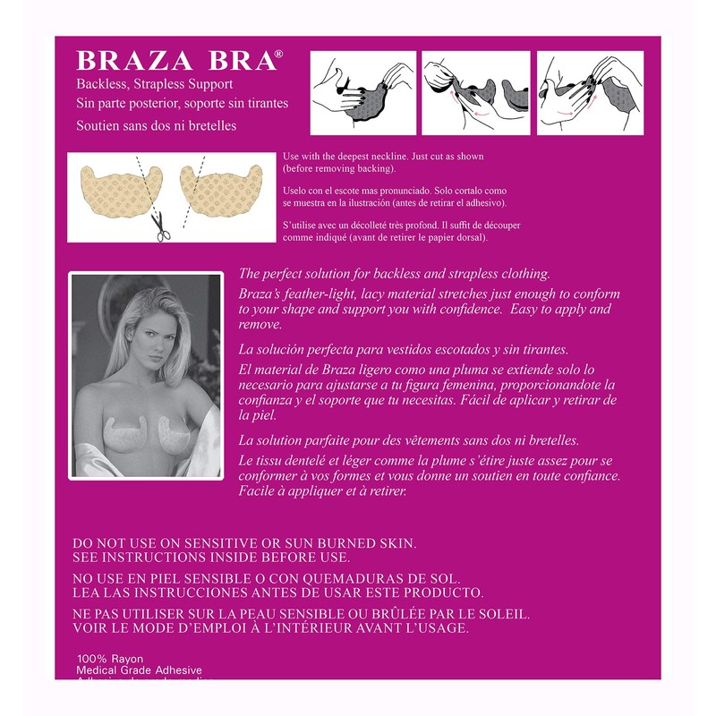 Braza - Self Adhesive Disposable Backless Strapless Bra - 20