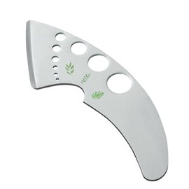 9-Hole Herb Stripper Tool - Stainless Steel Kitchen Gadget for Stripping Kale, Thyme, Rosemary, Basil - Ergonomic Herb Leaf Remover with Protective Cover and Sharp Edge - Easy to Clean Dishwasher Safe