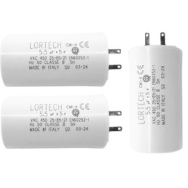 LORTECH Pack of 3 Roller Shutter Capacitors 5.5µF for Roller Shutters All Brands – Motor Torque 20 Nm – Made in Italy