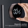Kitchen Timer Rotating Silent Magnetic Suction Kids Study Timer LED