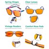 Eyekepper 10 Pack Orange tinted Square Blue Light Blocking Reading