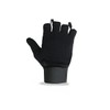 Leather Palm Wheelchair Gloves, Half Fingers with Full Thumb Disability,