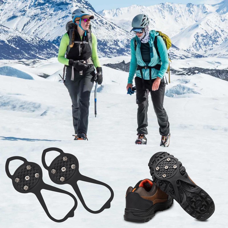 LACE INN Non Slip Gripper Spike, Ice Grippers Traction Cleats