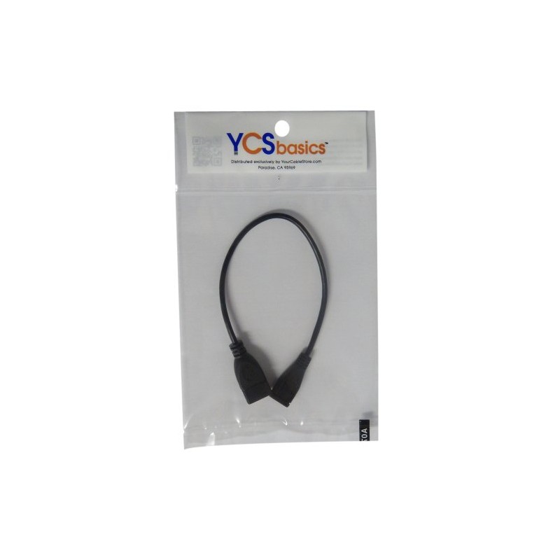 YCS basics 9 Inch USB 2.0 A Female to Micro