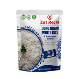 Eat Regal Long Grain White Rice, Non-GMO, Fully Cooked, Microwaveable, 8.8 oz