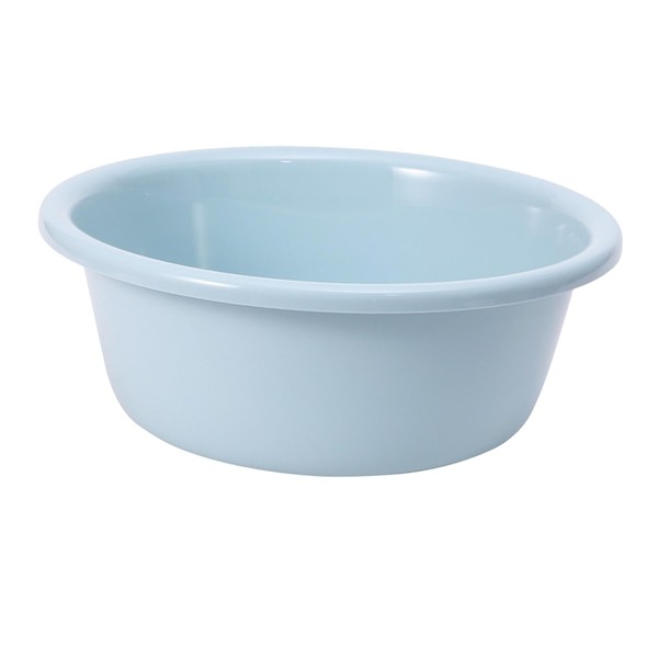 Plastic Round Wash Basin, Lightweight and Durable,12 Inch Capacity, Suitable
