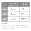 Ruler Stainless Steel Bolt Set, 6 Pieces, M5 x 18