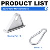 Seekliny 8 Pack 3030/4040 Extrusion Sliding Hook for 30/40 Series