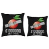 Duct Tape Nectarine Fruit Lover Funny Quote Throw Pillow